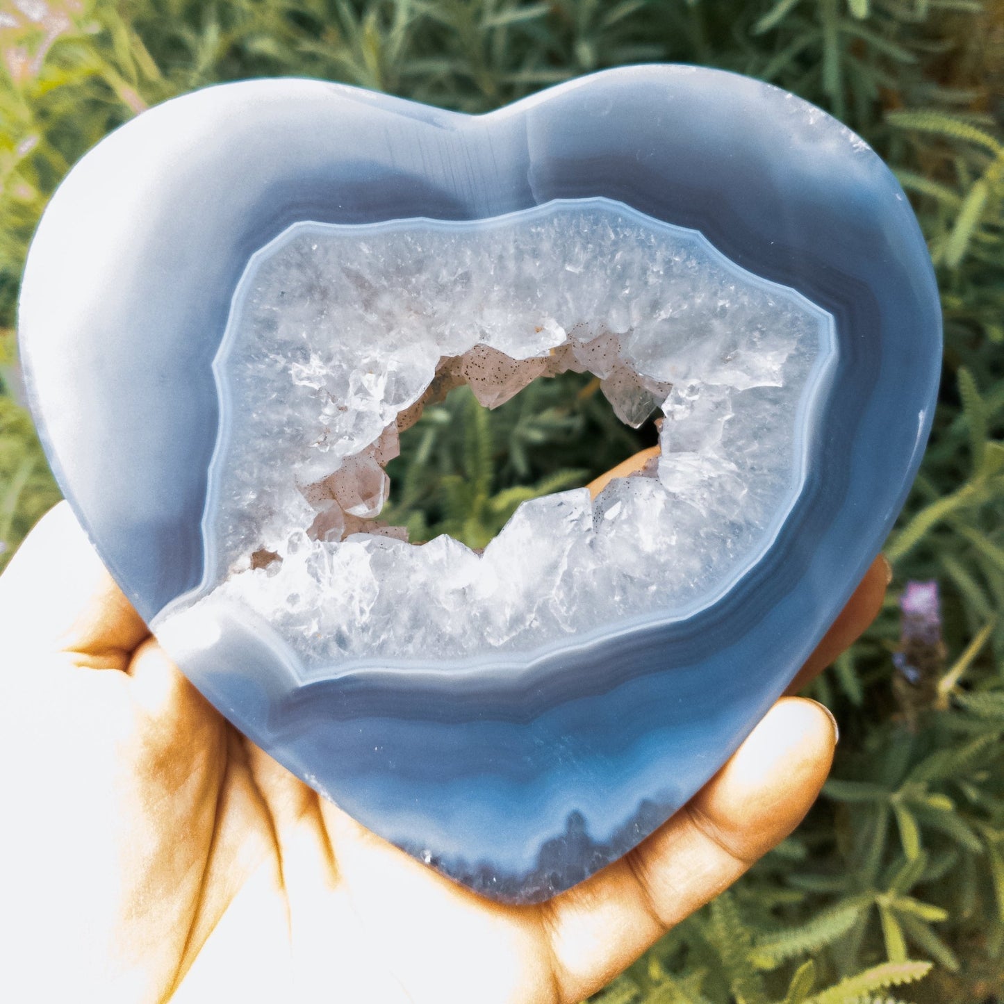 Large Grade A Agate Heart - Fucking Feisty