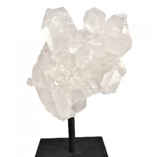 Natural Quartz Cluster on Metal Stand Home Decor Display Piece - Fucking Feisty
